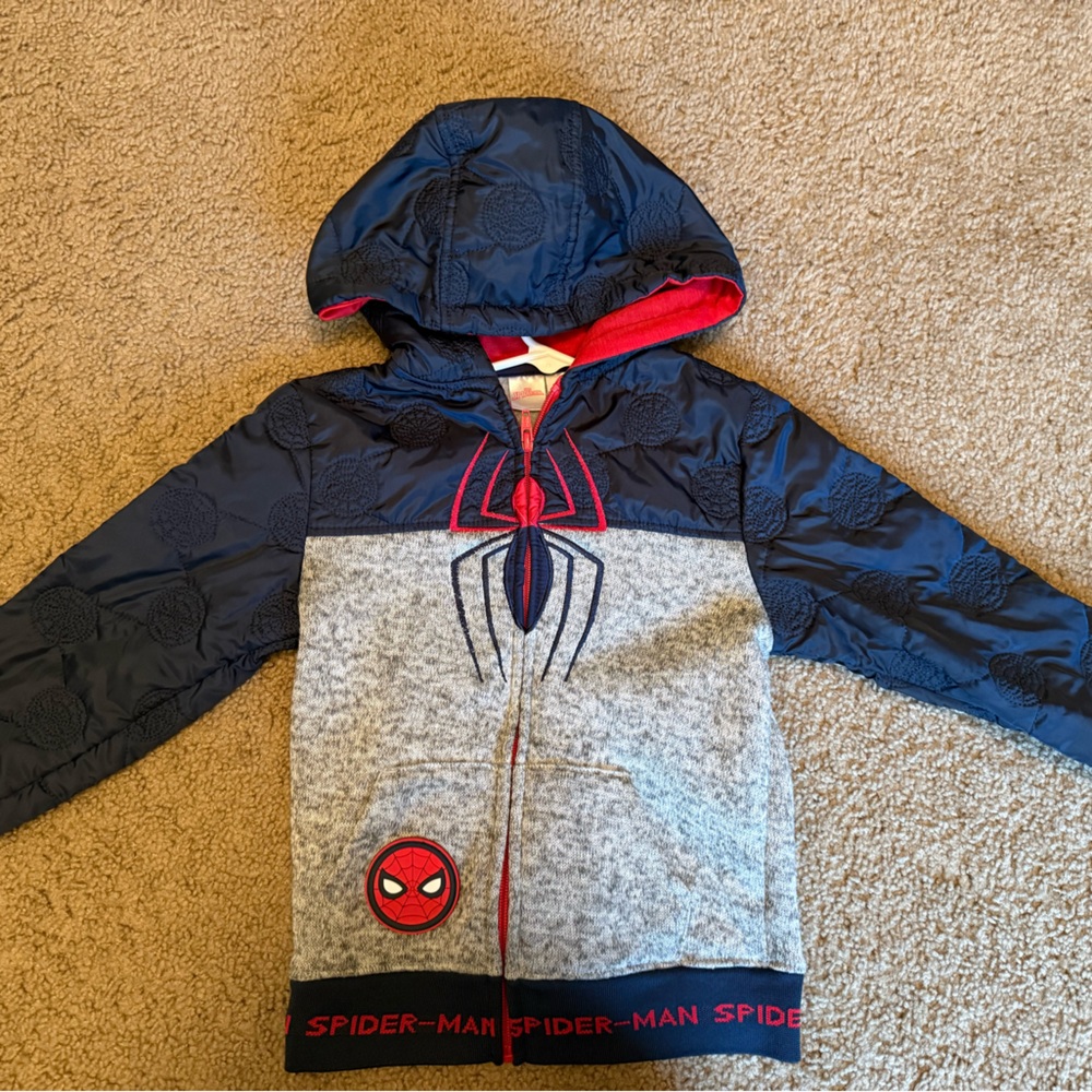 Spider-Man Hooded Jacket Size: 6